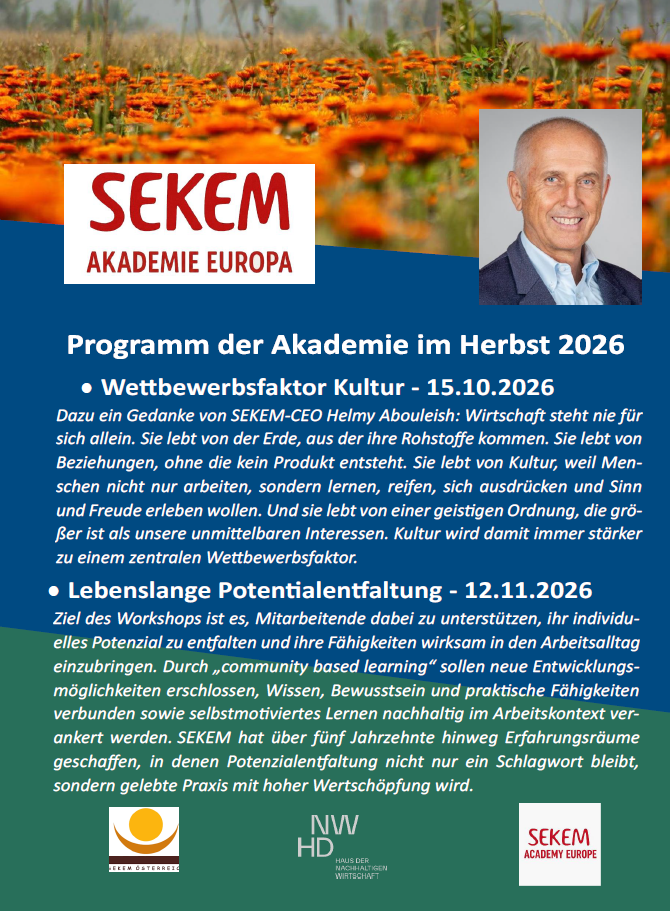 Sekem Akademie Herbst 2026 A